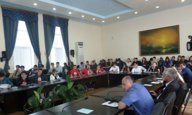 Группа волонтеров в Дагестане